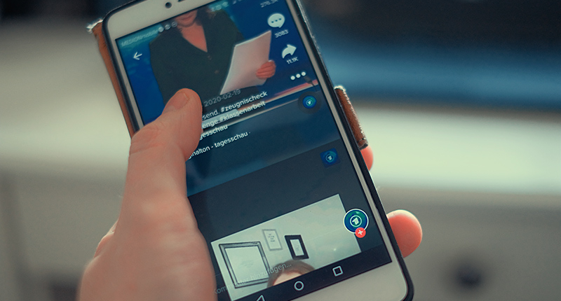 TikTok auf dem Smartphone