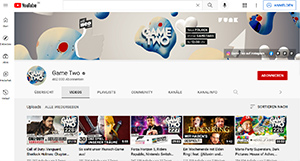 Screenshot des YouTube-Kanals 