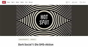 Screenshot SRF: Dark Social