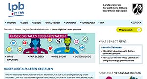 Screenshot der Website 