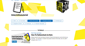 Screenshot der Website „BildungsBox: How To ...“ des Hessischen Rundfunks