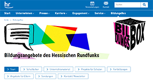 Screenshot der Website