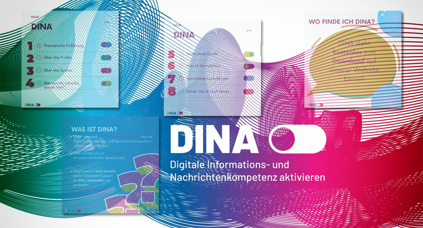Montage aus verschiedenen Bilder einer DINA-Präsentation