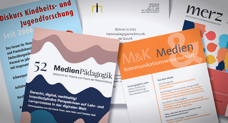 Verschiedene Zeitschriften zum Thema Medienbildung