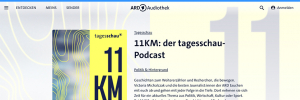 Screenshot der Website zum Podcast 