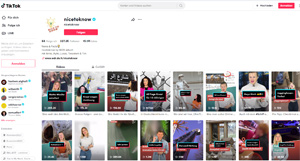 Screenshot des TikTok-Kanals @nicetoknow