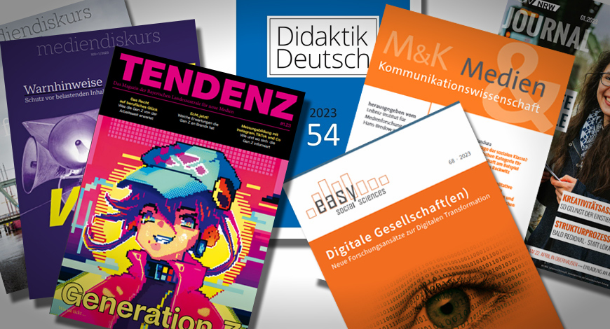 Verschiedene Zeitschriften zum Thema Medienbildung