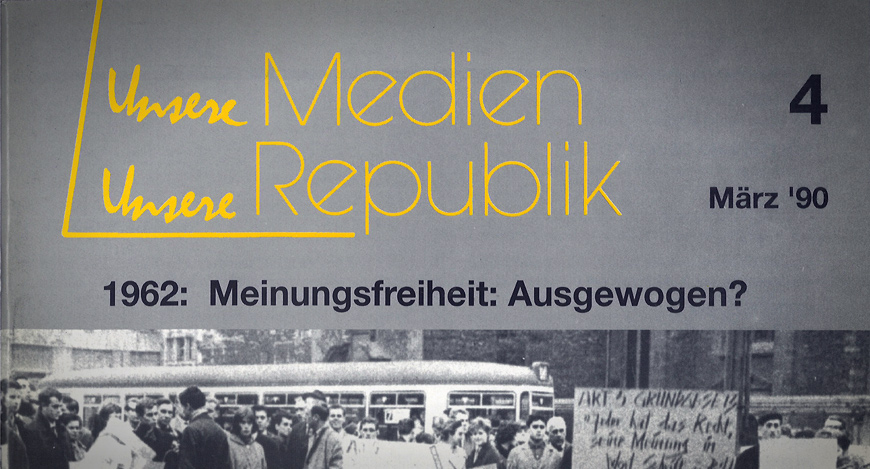 Zeitschrift Unsere Medien – Unsere Republik (März 1990)