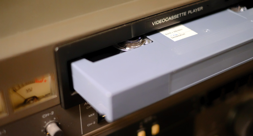 Videorecorder und Videokassette; Foto: Grimme-Institut / Michael Schnell