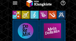 Screenshot der Website WDR Klangkiste