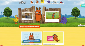 Screenshot der Website wdrmaus.de